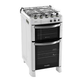 Fogão 4 Bocas Esmaltec Diamante Acendimento Automático Tripla Chama Com 2 Fornos