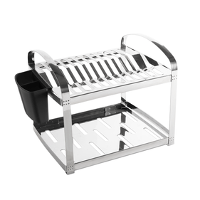 Escorredor de Louça Brinox Suprema 12 Pratos com Porta Talheres Aço Inox