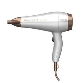 Secador de Cabelo Gama Italy Coconut & Almonds Ceramic Ion 2000W Branco/Marrom 220V