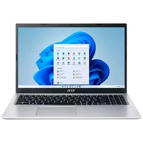 Notebook Acer Aspire 3 Intel Core i3 8GB RAM 256GB SSD Tela LED 15,6" Full HD Windows 11 A315-58-31UY Prata Bivolt