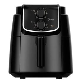 Fritadeira Elétrica Sem Óleo AirFryer 4L Midea GourmetFry Preto 220V