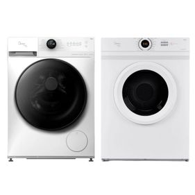 Conjunto Midea HealthGuard Lavadora de Roupas 13KG Inverter + Secadora 11,2KG 220V