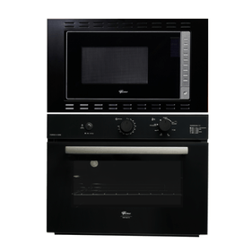 Kit Fischer de Embutir Forno a Gás Infinity 50 Litros Com Grill + Micro-ondas Fit Line 25 Litros 220V