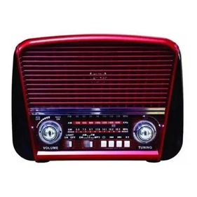 Rádio Portátil Retrô Fsound FS-1631 USB Bluetooth Vermelho Bivolt