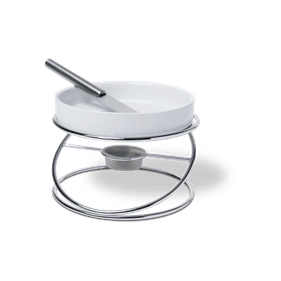 Conjunto 4 Peças Rechaud Para Queijo Brie Brinox Branco