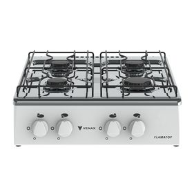 Fogao de Mesa à Gás 4 Bocas Flamatop Venax Branco