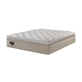 Colchão Lush King Ecoflex Molas Ensacadas Wide 193x203x35cm Linho Bege