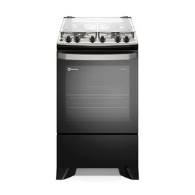 Fogão 4 Bocas Electrolux Experience FE4TP com Mesa Inox Timer e VaporBake Preto Bivolt