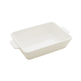 Refratário Porcelana Coliseu 23,5x15x5cm Branco