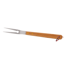 Garfo para Churrasco Inox com Cabo de Bambu Coliseu