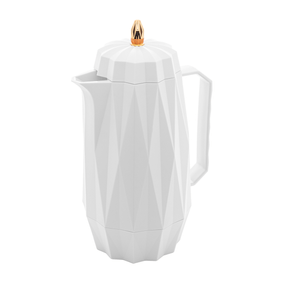 Garrafa Térmica Lyor Diamond 1L Branco