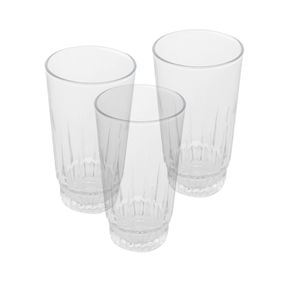 Conjunto de Copos Altos de Vidro 3 peças Coliseu 475ml
