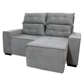 Sofá New Hedrus 183cm Bella Design 2 Assentos Retráteis Veludo