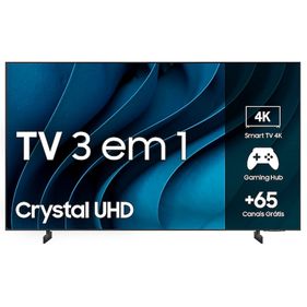 Smart TV LED 85" 4K Samsung 85CU8000 Gaming Hub Bivolt - Outlet
