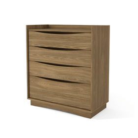 Cômoda M260 Kappesberg 91cm 3 Gavetas 1 Gavetão Nogueira