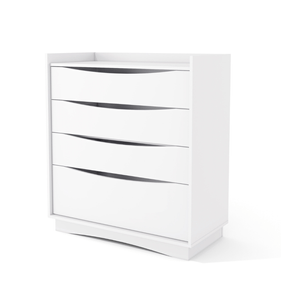 Cômoda M260 Kappesberg 91cm 3 Gavetas 1 Gavetão Branco