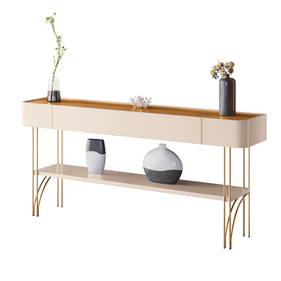 Aparador Vivant HB Móveis 160cm Off White e Cinamomo - Outlet