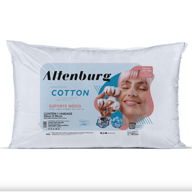 Travesseiro Altenburg Cotton 50x90cm Branco - Outlet