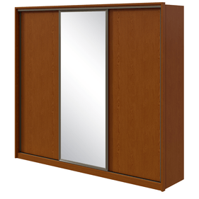 Roupeiro Spazio Lopas 3 Portas Correr 270cm com Espelho Frassino - Outlet