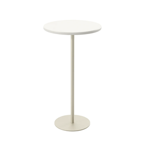 Mesa de Apoio Orb 56cm Off White Fosco e Champanhe