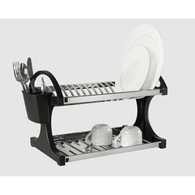 Escorredor de Louça Brinox Suprema 16 Pratos com Porta Talheres Aço Inox - Outlet
