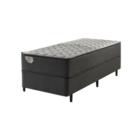Conjunto Cama Box Solteiro Relax Comfort Ecoflex 88X188x66 Molas Ensacadas