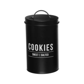 Pote para Biscoito de Etilux Manhattan 1,7L Preto