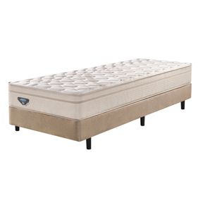 Conjunto Cama Box Solteiro High Spring Ecoflex 88x188x70 com Molas Superlastic - Outlet