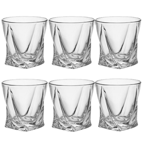 Jogo 6 Copos Baixo De Cristal Etilux Ice 300ml