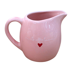 Leiteira de Porcelana Etilux Lamour 245ml Rosa