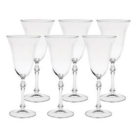 Jogo de 6 Taças para Vinho Tinto Cristal Parus Etilux 350ml Transparente