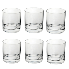 Jogo 6 Copos Baixos Full-Fit em Cristal Ecológico Bohemia 320ml