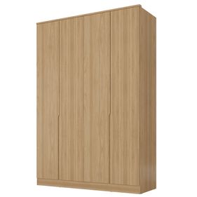 Roupeiro Logan 100% MDF Mambel 160cm 4 Portas Olmo