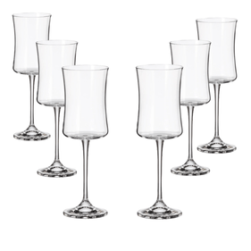 Jogo 6 Taças para Vinho Branco em Cristal Ecológico Full-Fit 260ml