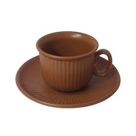 Jogo 12 Xícaras para Café Full-Fit 90ml em Cerâmica Terracota