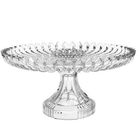 Prato para Bolo em Vidro com Pé D29,2xA14cm