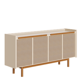 Balcão Buffet Dune Imcal 180cm 4 Portas Off White