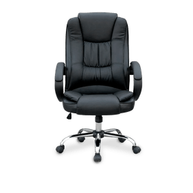 Cadeira Giratória GRP Presidente com Rodízio W-65 Preto - Outlet