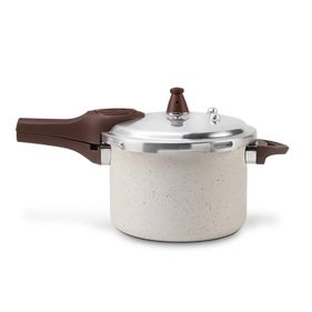 Panela de Pressão Brinox 4,2L Ceramic Life Pressure com indução Vanilla