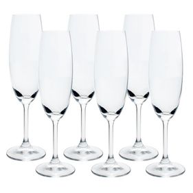 Jogo de 6 Taças para Champanhe Full-Fit em Cristal ecológico Bohemia 220ml