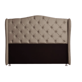 Cabeceira Queen Nina JS Móveis 160cm com Capitonê Linho Creme