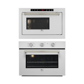 Kit Fischer Infinity de Embutir Forno Elétrico 50 Litros +Micro-ondas 25 Litros Branco 220V