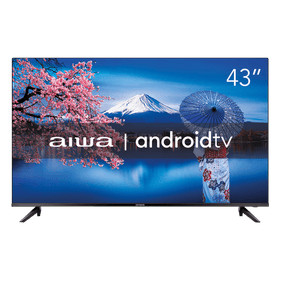 Smart TV Aiwa 43” Android, Full HD, Comando de voz, Dolby Audio, HDR10 AWS-TV-43-BL02 Bivolt