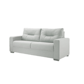 Sofá Living MH4209 183cm Herval 2 assentos Veludo Cinza Claro