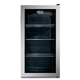Frigobar Suggar 88L FB8812IX Porta em Aço Inox com Vidro 220V