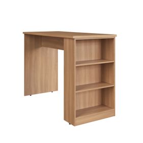 Bancada de Cozinha Isabelle Delmarco 135x65 com Nichos Laterais Freijó