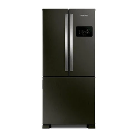 Refrigerador Brastemp 554L BRO85 French Door Inverter Black Inox 220V