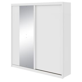 Roupeiro Velaris Lopas 220cm 2 Portas de Correr Flex Branco - Outlet