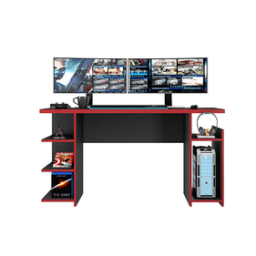 Mesa Gamer Notável Office 136cm NT2065-175 Preto TX/Vermelho - Outlet