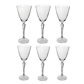 Jogo de 6 taças para Vinho Full-Fit Elizabeth em Cristal Ecológico 250ml